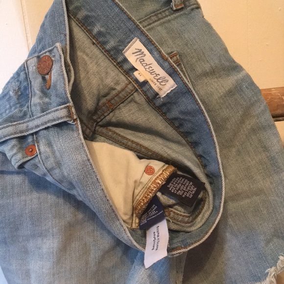 Madewell Button Fly denim jean shorts size 31 - Picture 3 of 3